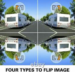 7 QUAD Monitor DVR 4 1080P Backup Camera For Truck Trailer Bus RV Rear View