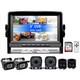 7 Quad DVR Monitor Rear Side View Backup Camera 1080P Reverse For RV Bus Truck