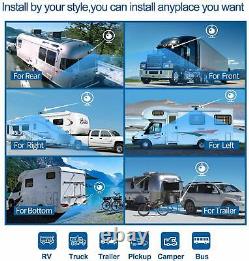 7 Quad DVR Monitor Rear View Backup Camera 1080P Reverse For RV Bus Truck VAN