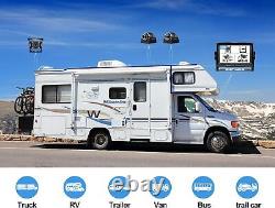 7'' Quad DVR Record Monitor Backup Rear Side View Camera Kit for Truck Trailer
