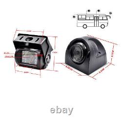 7 Quad Monitor 360 4PIN Front Side Rear View Backup Camera For Truck Caravan RV