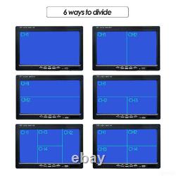 7 Quad Monitor 3x Rear View Backup Camera 2x10m+1x20m 12-24V For Truck Tractor