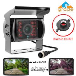 7 Quad Monitor DVR 4 Rear View Backup Camera For Truck RV Reverse Drive Record