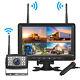 7'' Quad Monitor Digital Wireless IR Rear View Backup Camera Reverse Cam System