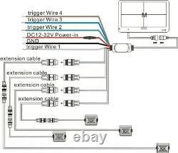 7 Quad Rear View Backup Side Camera System Cctv For Truck, Motorhome, Forklift