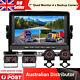 7''Quad Split Monitor DVR 4x 4PIN AHD 1080P Side Rear View Backup Camera Caravan