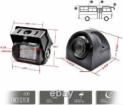 7 Quad Split Monitor IR CCD Backup Camera For Truck Side Rear view Reverse