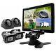7'' Quad Split Monitor Rear Side View Backup Camera Parking For Rv Truck Bus Car