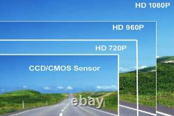 7'' Quad Split Monitor Rear Side View Backup Camera Parking For Rv Truck Bus Car