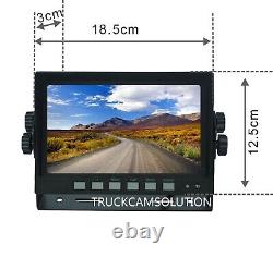7 Rear View Backup Reverse 2-camera System For Skid Steer, Box Truck, Motorhome