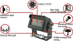 7 Rear View Backup Reverse 2-camera System For Skid Steer, Box Truck, Motorhome