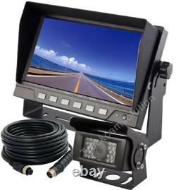 7 Rear View Backup Reverse Camera System For Skid Steer, Rv, Forklift, Heavy Truck