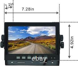7 Rear View Backup Reverse Camera System For Skid Steer, Rv, Forklift, Heavy Truck