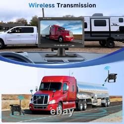 7 Rear View Monitor 2x Digital Wireless Backup Camera for Truck Trailer RV Bus