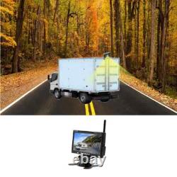 7 Rear View Monitor 2x Digital Wireless Backup Camera for Truck Trailer RV Bus