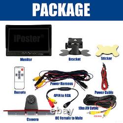 7 Rear View Monitor+IR Backup 3rd Brake Light Camera for Mercedes-Benz Sprinter
