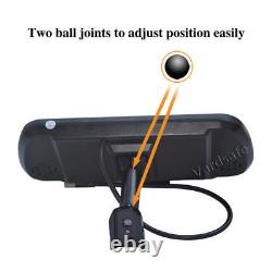 7 Replacement Mirror Monitor + Rear View Backup Camera for Ford Transit Connect