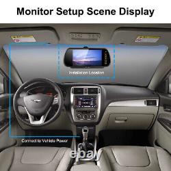 7 Split Monitor 4x CCD Rear View Backup Reverse Camera 12-24v for Truck RV Bus
