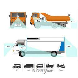7 Split Monitor 4x CCD Rear View Backup Reverse Camera 12-24v for Truck RV Bus