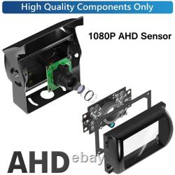 7 Split Monitor Dual Rear View Backup Camera DVR System For Semi Box Truck RV