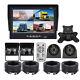 7 Split Screen Quad Monitor 4 Pin 4x IR Side Rear View Backup Camera For Truck