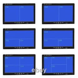 7 Split Screen Quad Monitor 4 Pin 4x IR Side Rear View Backup Camera For Truck