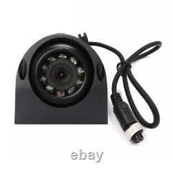 7 Split Screen Quad Monitor 4 Pin 4x IR Side Rear View Backup Camera For Truck
