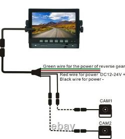 7 Wired Ir Digital Rear View Backup Reverse Camera System For Agriculture Equp