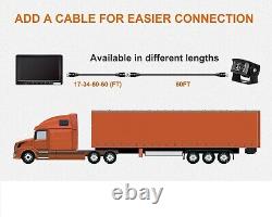 7 Wired Rear Camera Car Monitor Rear View Back Up Camera System for RV Truck