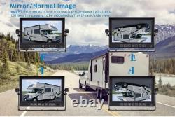 7 Wired Rear View Reverse Backup Camera System 1080P AHD with Audio, Parking