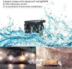 7 Wired Rear View Reverse Backup Camera System 1080P AHD with Audio, Parking