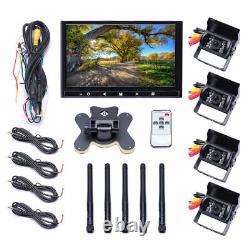 7 Wireless Backup Rear View Camera Night Vision System Monitor For RV Truck Bus