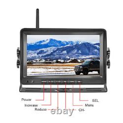 7 Wireless Color LCD Monitor Car Rear View Backup Reverse Camera Kit DC12V-24V