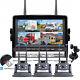 7 Wireless DVR Monitor 3x Solar Magnetic Rear View Camera For Car RV Truck Bus