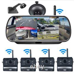 7'' Wireless DVR Monitor 4 Reverse Backup Wifi Camera Rear View For Truck Bus RV