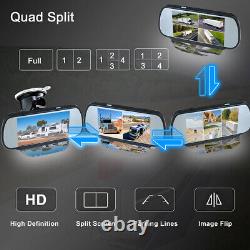 7'' Wireless DVR Monitor AHD Rear View Backup Camera For Truck Bus RV Car Van