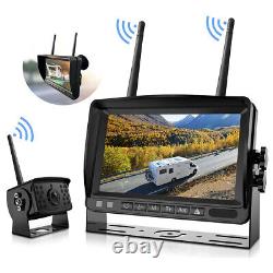 7 Wireless Monitor Car Rear View Camera Backup for Van Trailer Truck Tractor Rv