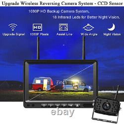 7 Wireless Monitor Car Rear View Camera Backup for Van Trailer Truck Tractor Rv