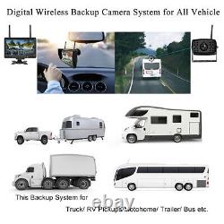 7 Wireless Monitor Car Rear View Camera Backup for Van Trailer Truck Tractor Rv