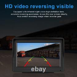 7-inch HD Car Monitor Rear View Backup Camera Parking System Record Waterproof