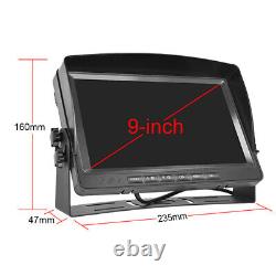 9 1080P Car LCD Digital Monitor Rear View Backup Reverse Camera Loop Recording