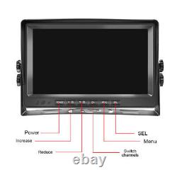 9 Car AHD Video Recorder LCD Monitor Rear View Backup Reverse Camera Kit 12-24V