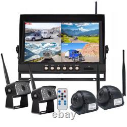 9 DVR Digital Wireless Monitor 1080P Backup Rear View Camera for Truck Trailer