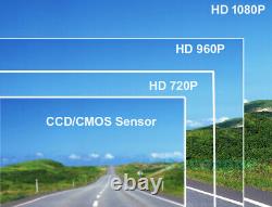 9 DVR Monitor+ 2x AHD 1080P Car Rear View Backup Camera RV Bus Truck Semi Box