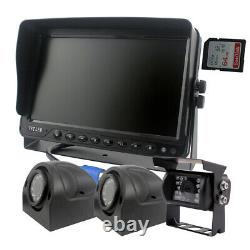 9 DVR Recorder Truck Rear View Camera System Quad Backup Camera Kit for Carava