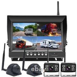 9 Digital Wireless Monitor DVR 1080P Side/Rear View Backup Camera For Truck Kit