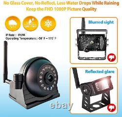 9 Digital Wireless Monitor DVR 1080P Side/Rear View Backup Camera For Truck Kit