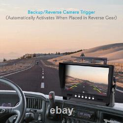 9 Digital Wireless Monitor DVR 1080P Side/Rear View Backup Camera For Truck Kit