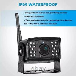 9 Digital Wireless Monitor DVR 1080P Side/Rear View Backup Camera For Truck Kit