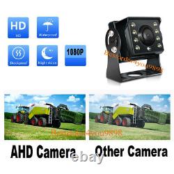 9 IPS 4CH Split Monitor+ 4 x 4Pin AHD 1080P Car Rear View Backup Camera SD DVR
